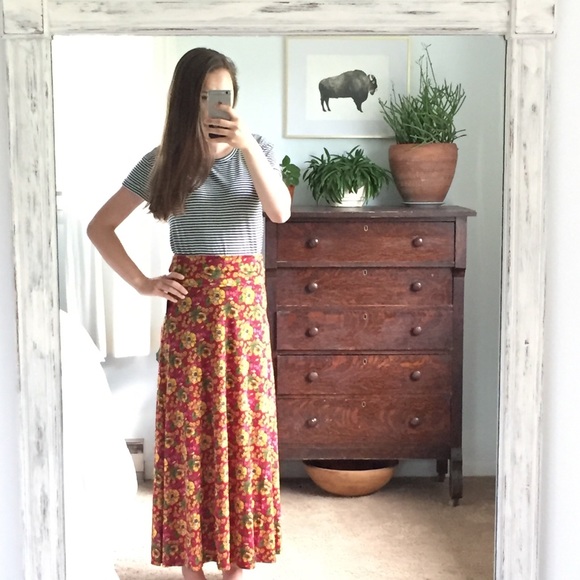 LuLaRoe Dresses & Skirts - LuluRoe floral summer maxi skirt/dress